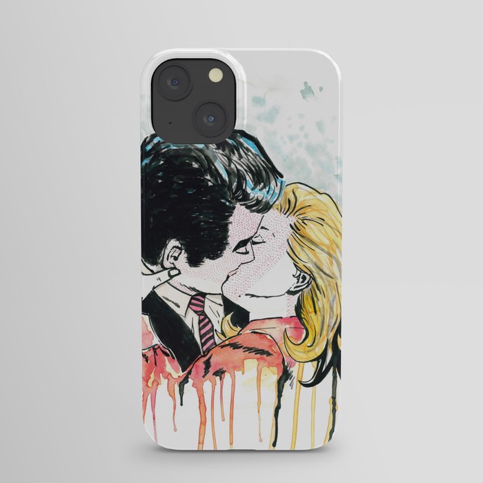 comic couple iPhone Case
