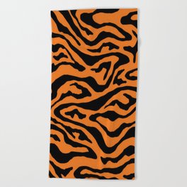 La belleza del tigre Beach Towel