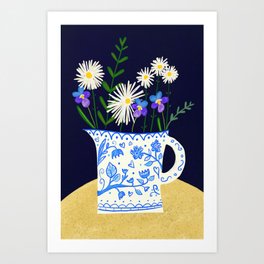 Bouquet of wild flowers Art Print