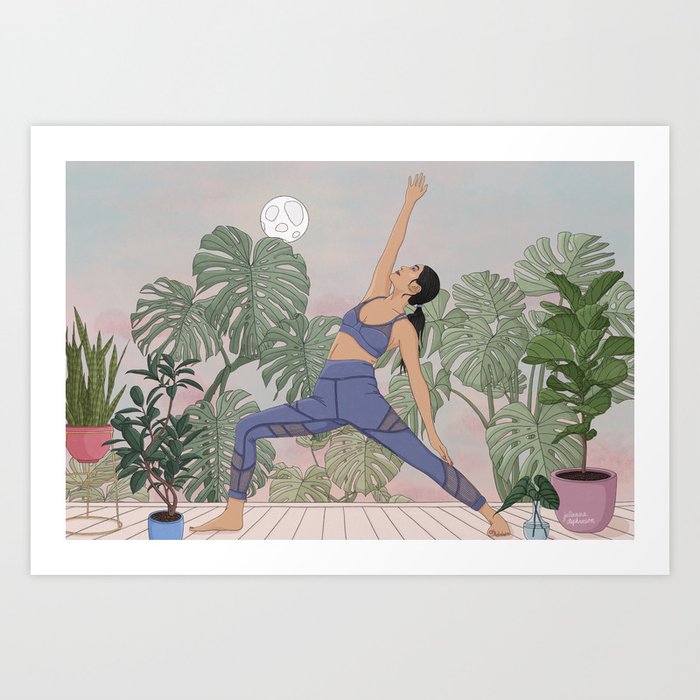 Yoga Retreat Art Print