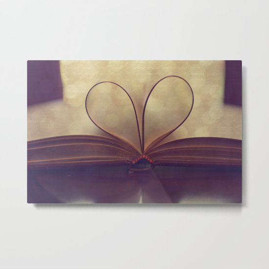 Love of the Book Metal Print