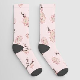 Flowering Plum Blossoms Socks