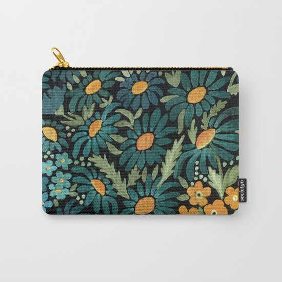 Watercolor . Chamomile field. 2 Carry-All Pouch