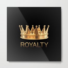 Gold Royalty Metal Print | England, Gold, Royalty, Iamroyal, Goldroyalty, Goldword, Curated, Graphicdesign, Goldsaying, English 