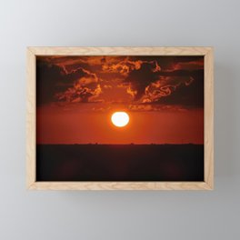 Spooky Sunset Framed Mini Art Print