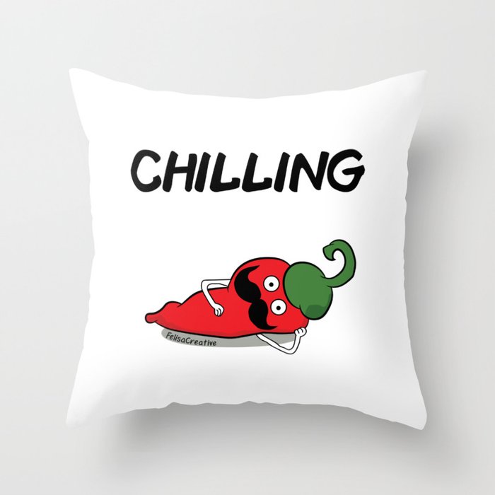 Chilling Throw Pillow