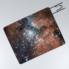 Colorful Universe Nebula Galaxy And Stars Picnic Blanket