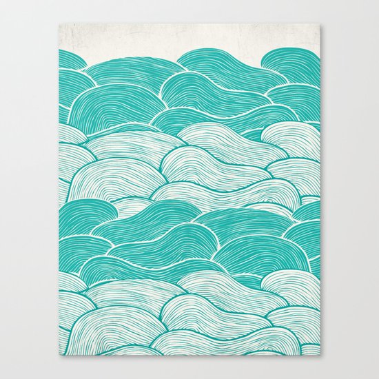 The Calm and Stormy Seas Canvas Print