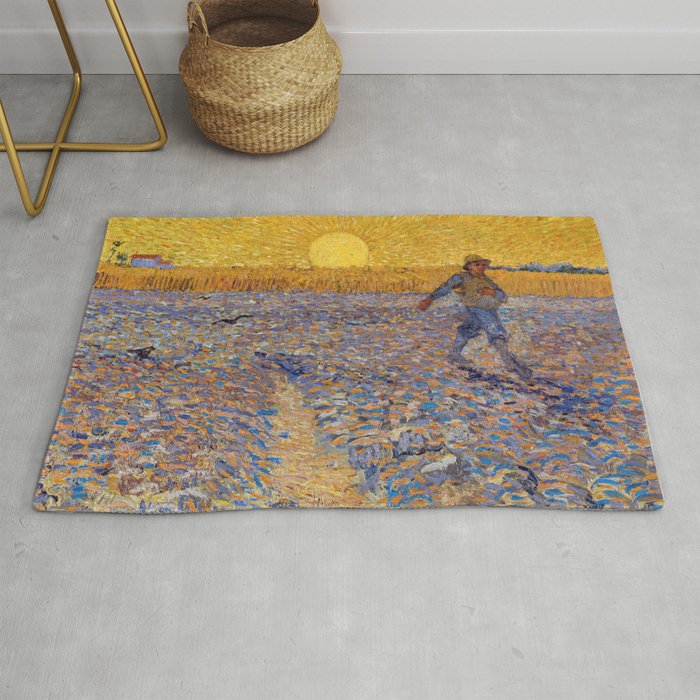 Vincent van Gogh - Sower with Setting Sun Rug