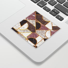 Geometric Marble Mosaic 02 Sticker