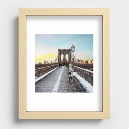 Brooklyn Bridge Recessed Framed Print