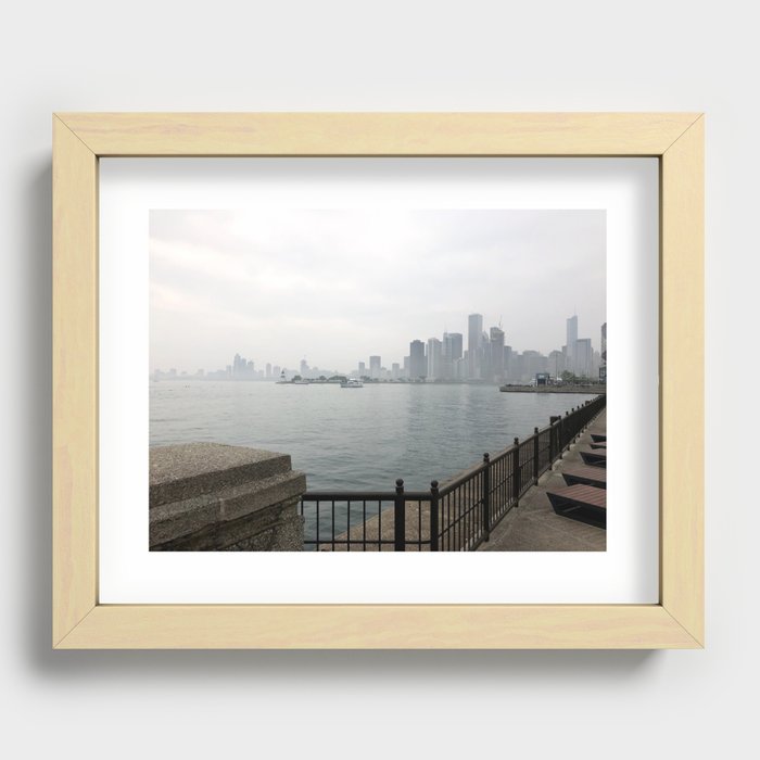 Navy Pier Recessed Framed Print