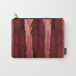 Traces of the Magpie on copper and dark rose Carry-All Pouch