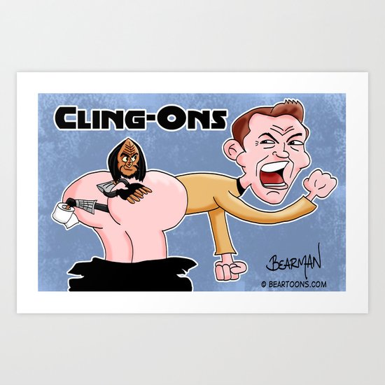 Klingon Cling-Ons Art Print