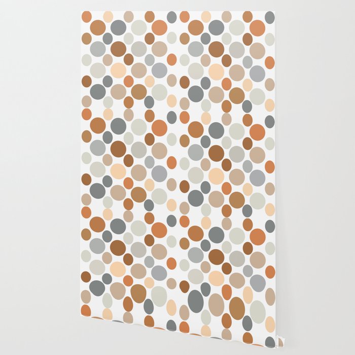 Earth Tone Circlular Abstract Wallpaper By Artaddiction45 Society6