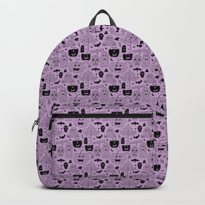 Spooky Halloween in purple Backpack