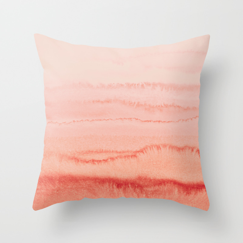 coral couch pillows