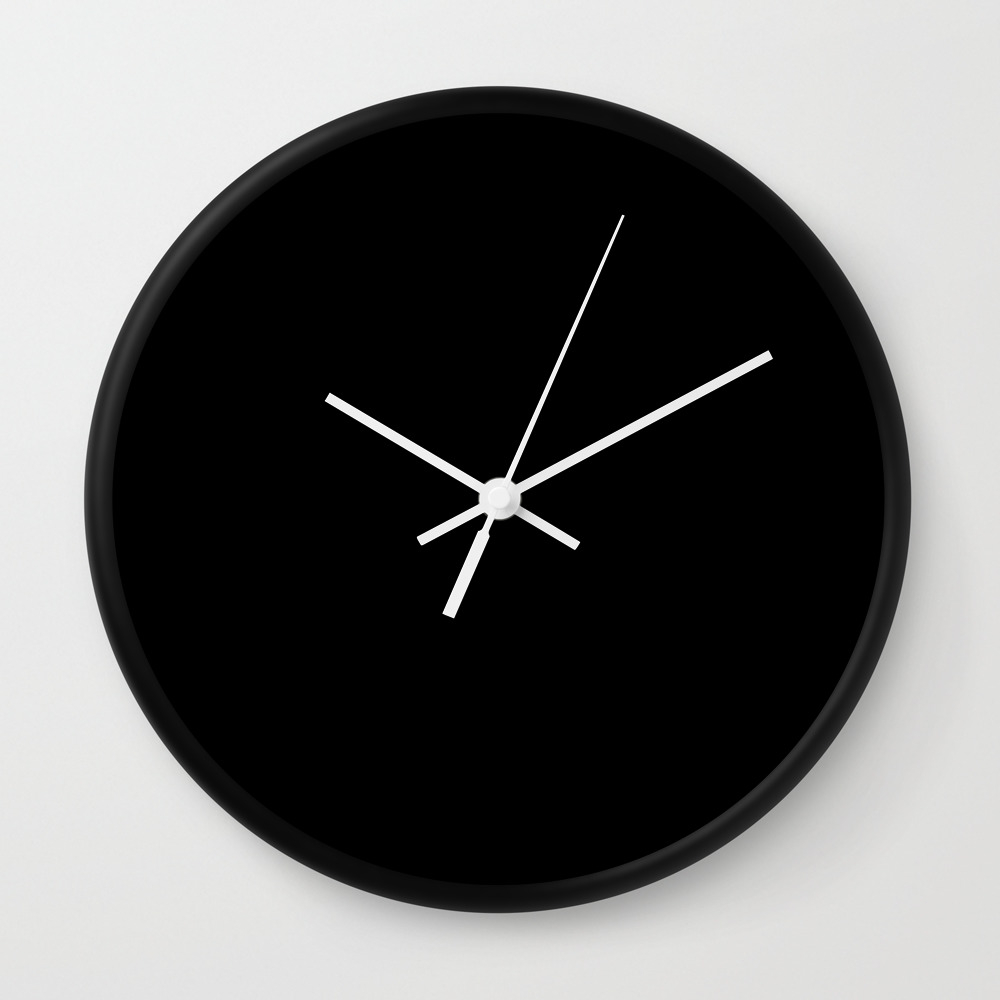 Buffalo Check Black White Wall Clock By Funkyjunkinteriors Society6
