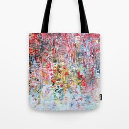 All of It / Bold Abstract Painting / Red Black and White Abstract Expressionist Painting Tote Bag