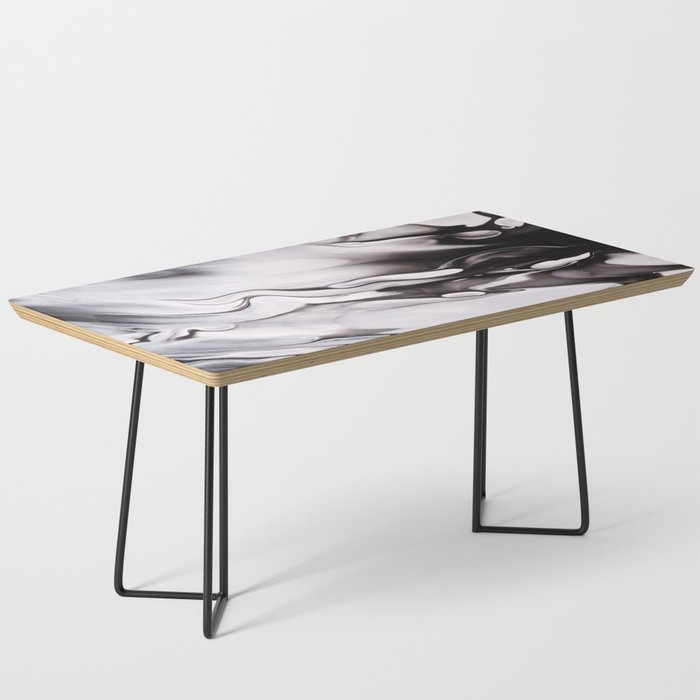 Black and white marble art Coffee Table