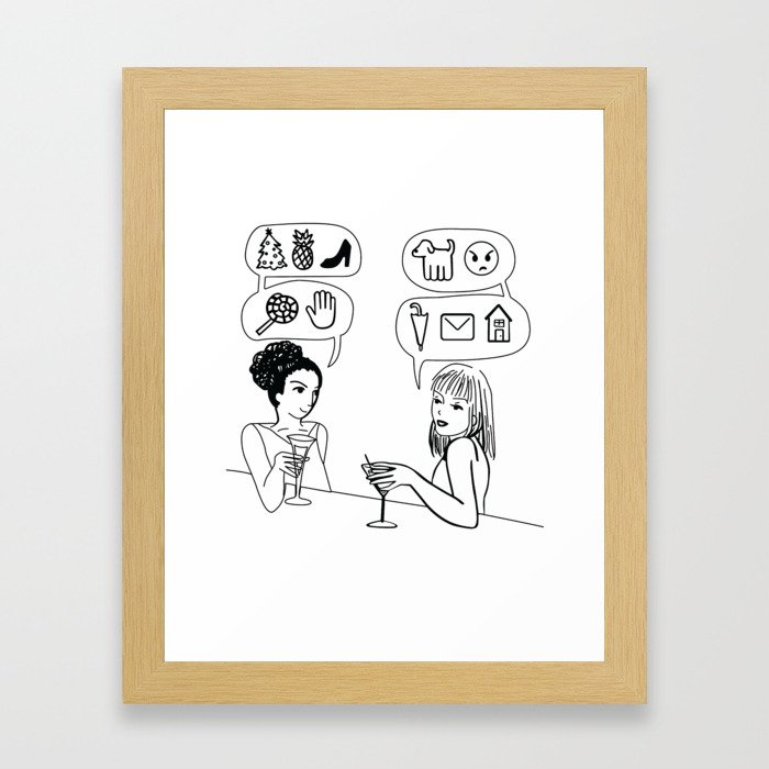 You Speak Excellent Emoji Framed Art Print