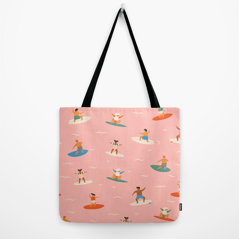 Surf Kids Tote Bag