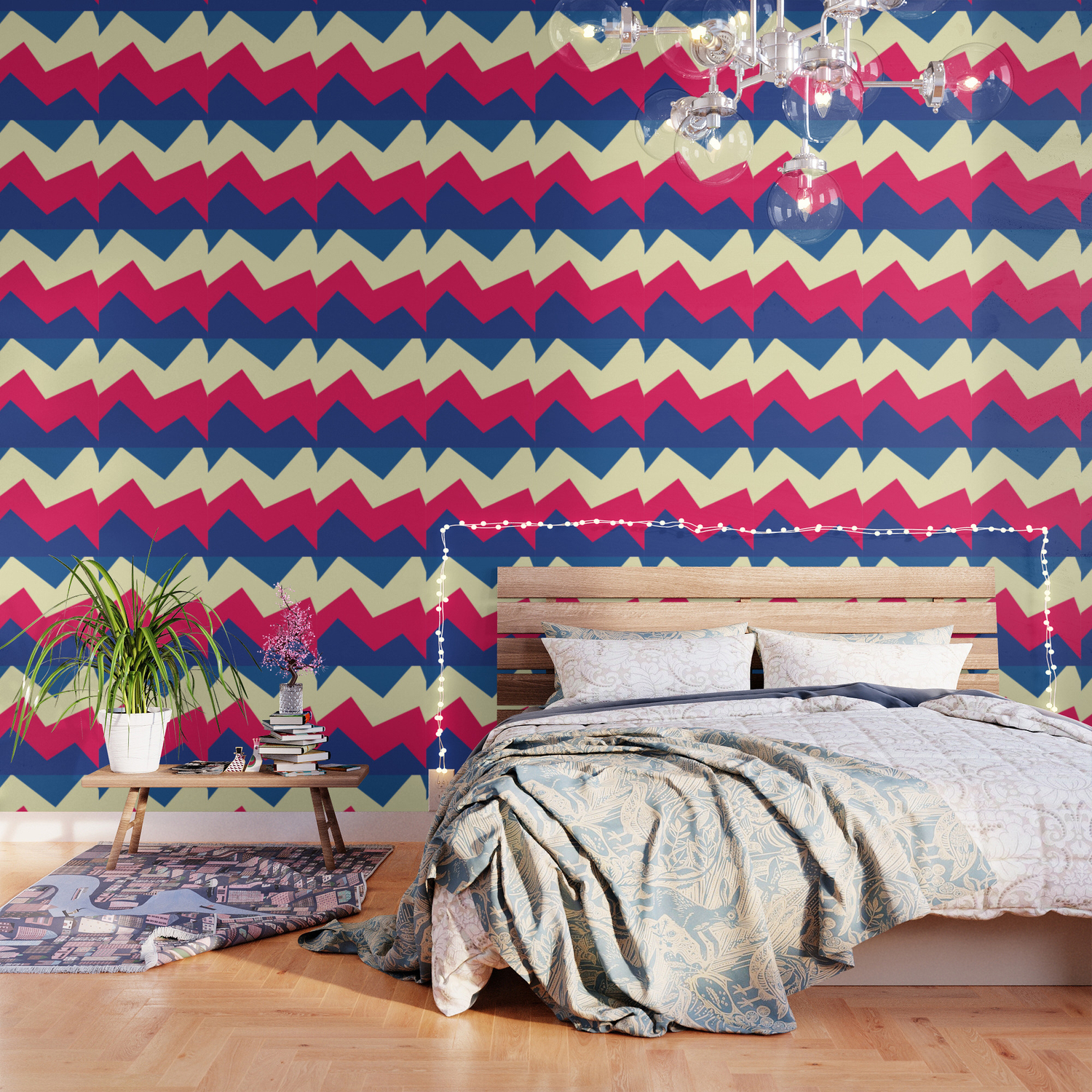 Retro 80s Minimal Waves Wallpaper By Ayeyokp Society6