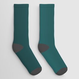 Gradient Collection - Deep Teal Turquoise - Accent Color Decor - Lowest Price On Site Socks