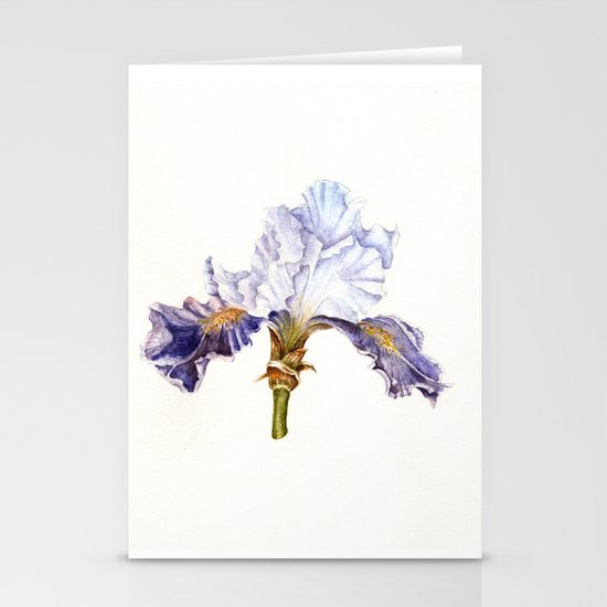 Purple Iris Stationery Cards