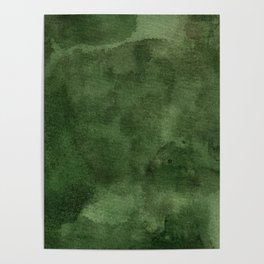 Green Watercolor Texture Poster