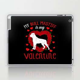 Dog Animal Hearts Day Mastiff My Valentines Day Laptop Skin