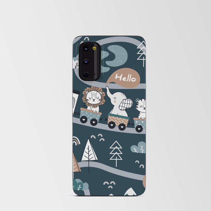 Cute Animals on Train Android Card Case