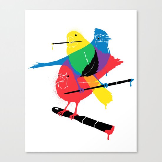 Colors of a Feather Canvas Print