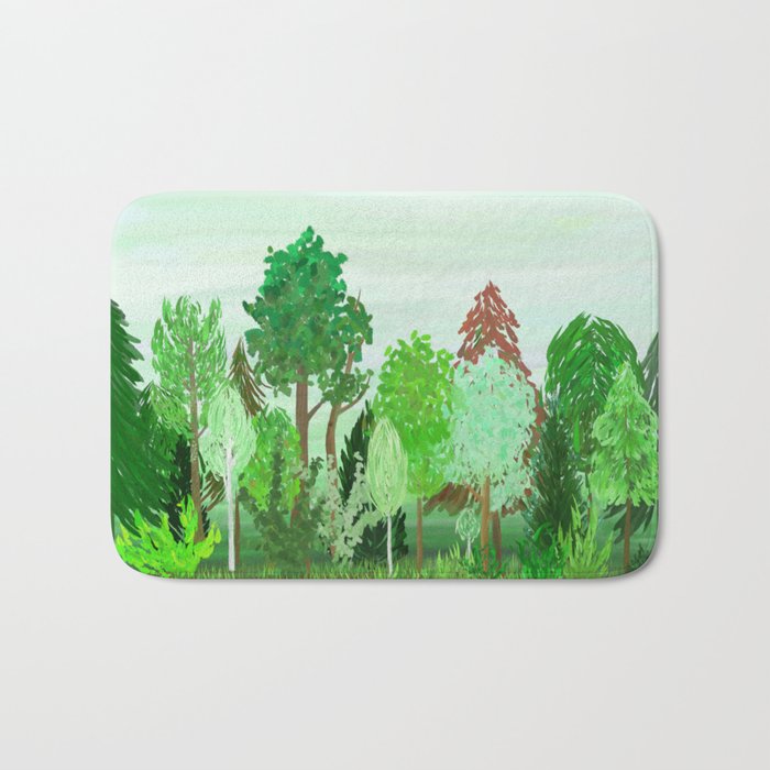 A Day in the Forest Bath Mat