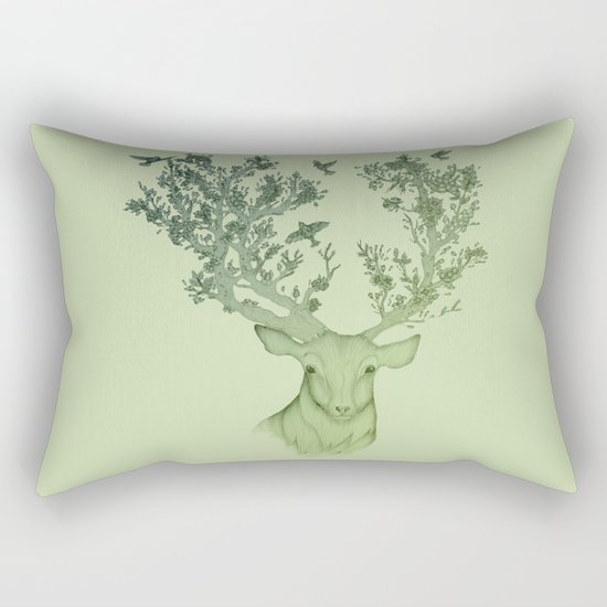 The Natural Progression? 1 of 3 in Green Rectangular Pillow