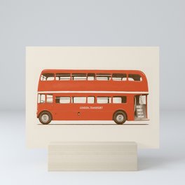 Double-Decker London Bus Mini Art Print