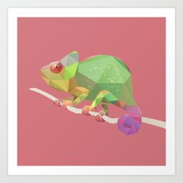 Chameleon. Art Print