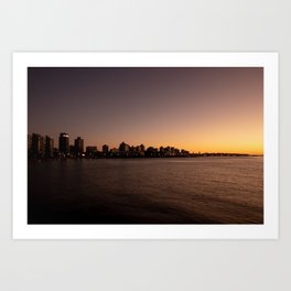 Sunset over Punta del Este - Fine Art Cityscape Photography Art Print