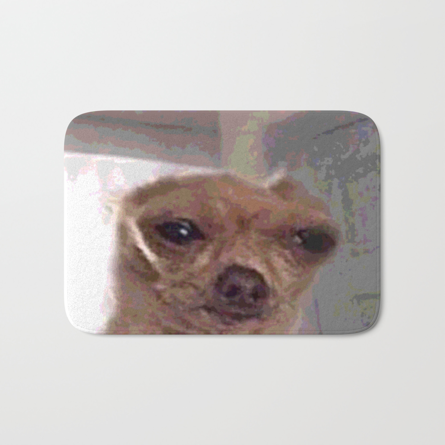 Meme Dog Bath Mat By Katikatshop Society6