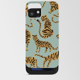 Tiger Collection – Mint & Orange iPhone Card Case