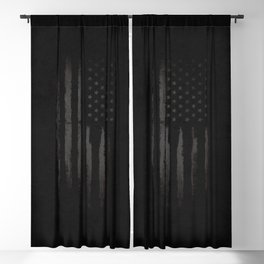 Black American flag Blackout Curtain