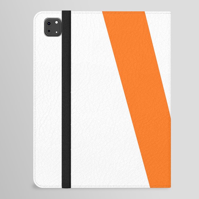 Letter V (Orange & White) iPad Folio Case