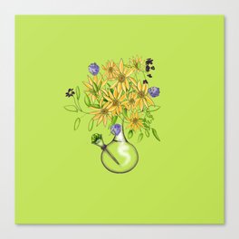 Bubbly Flowers Canvas Print