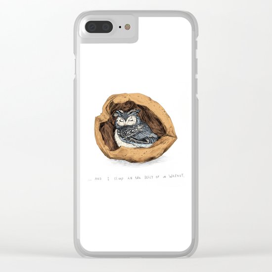 Belly of a Walnut Clear iPhone Case