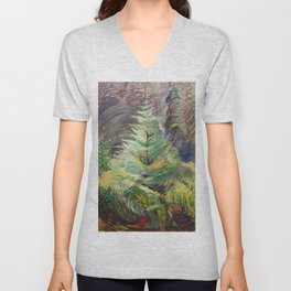 Heart of the Forest - Emily Carr V Neck T Shirt