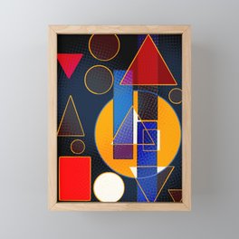 Géometrie Abstract Art Composition Framed Mini Art Print