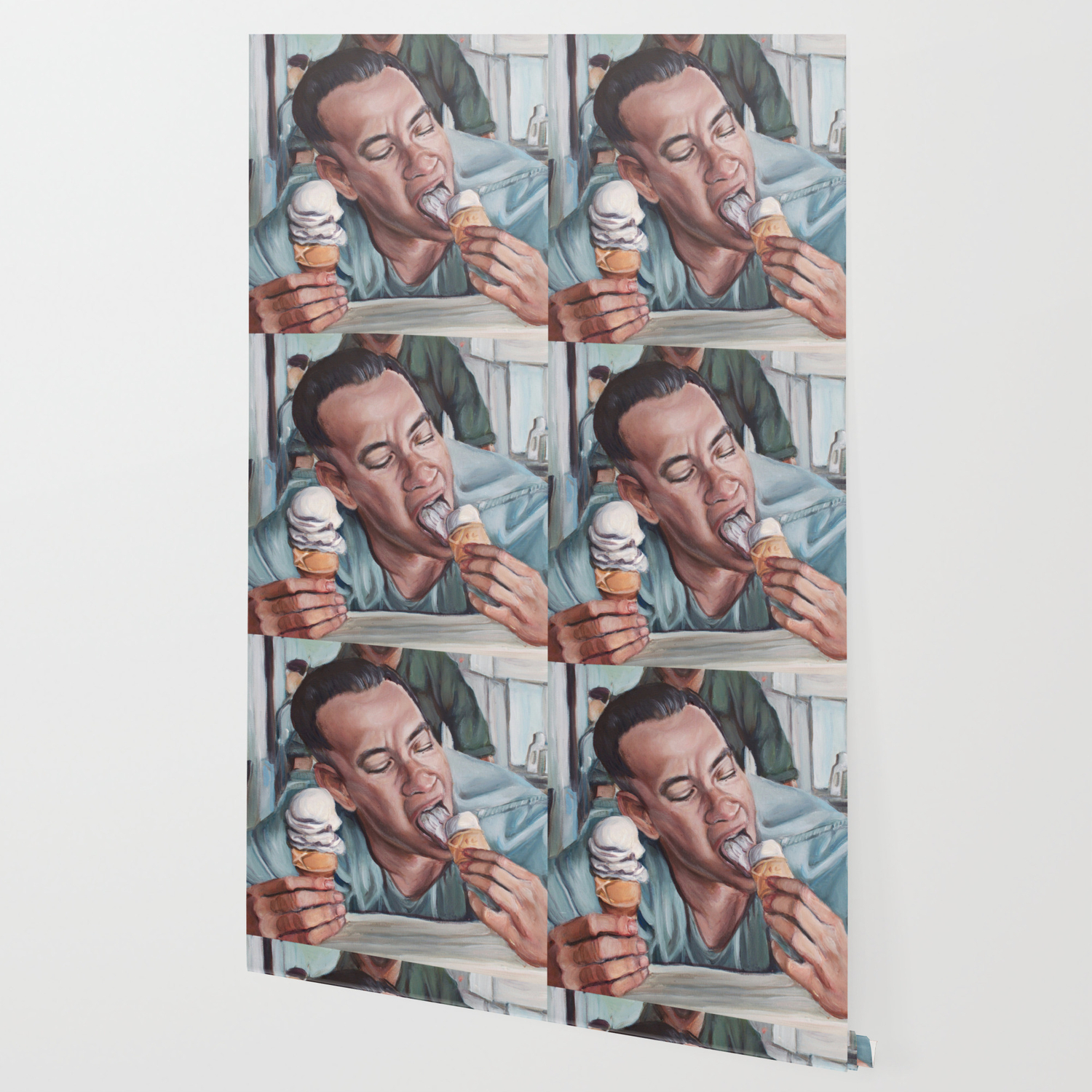 Forrest Gump Eats Ice Cream Wallpaper By Heatherbuchanan Society6