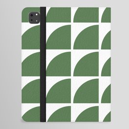 Mid Century Modern Geometric Pattern no. 6 Green iPad Folio Case