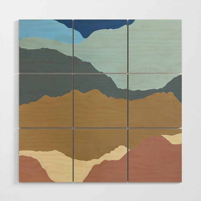 Mountains Two Wood Wall Art
