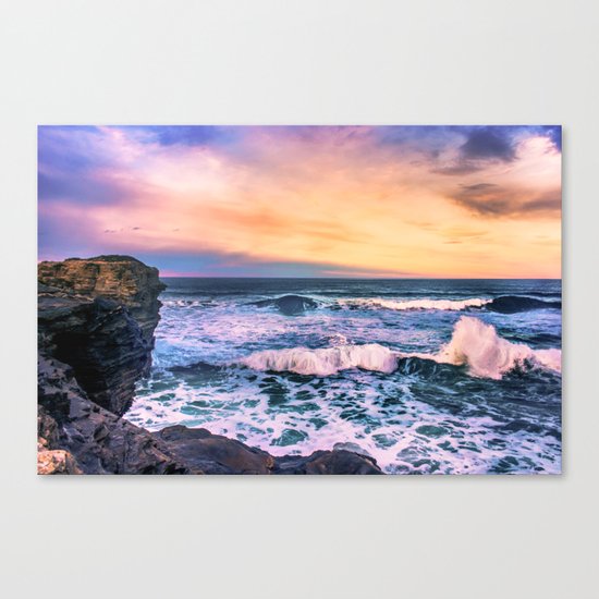 Sunset of the Bay of Biscay Canvas Print